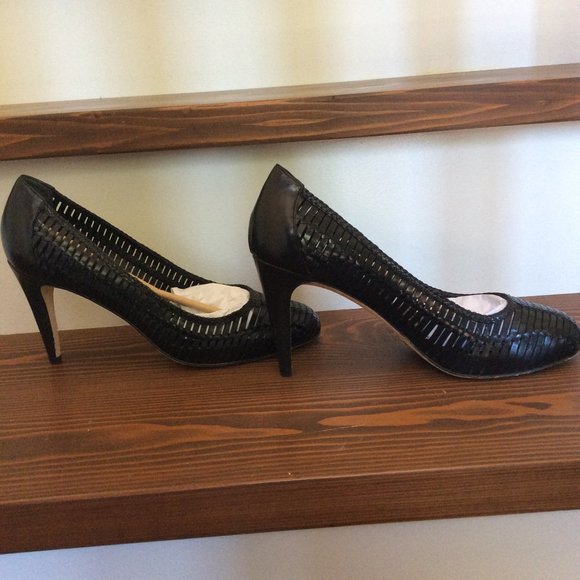 Cole Haan 9 Latticed Leather Pumps - Picture 5 of 15